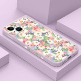 Flowers Silicone Phone Case For iPhone