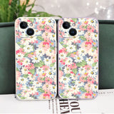 Flowers Silicone Phone Case For iPhone