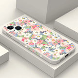 Flowers Silicone Phone Case For iPhone