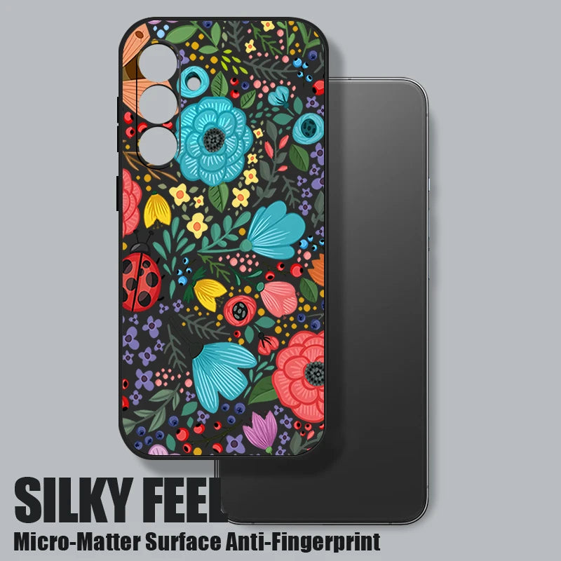 Flowers Soft TPU Phone Case For Samsung
