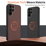 Solid Color Soft TPU Frame + PC PU Leather Phone Case For Samsung