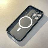 Custodia magnetica per telefono con protezione dell'obiettivo della fotocamera per iPhone