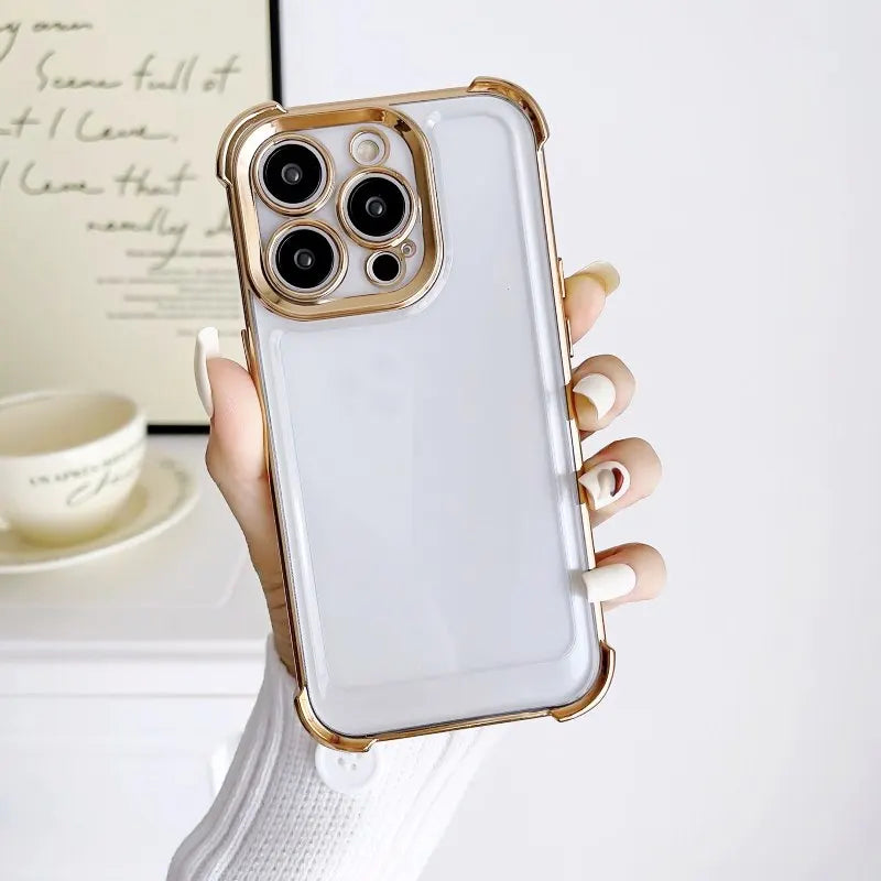 Transparent Soft TPU Clear Shockproof Case For iPhone