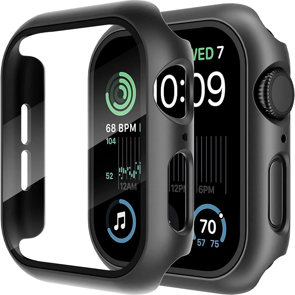 Tempered Glass+Cover For Apple Watch