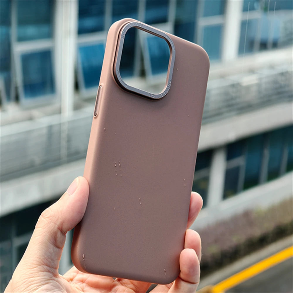 Ultra thin Matte Magnetic Wireless Charge Case For iPhone