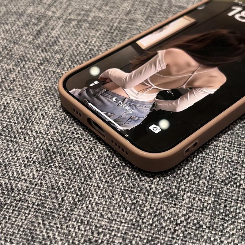 Flower Lens Flat Phone Case For iPhone