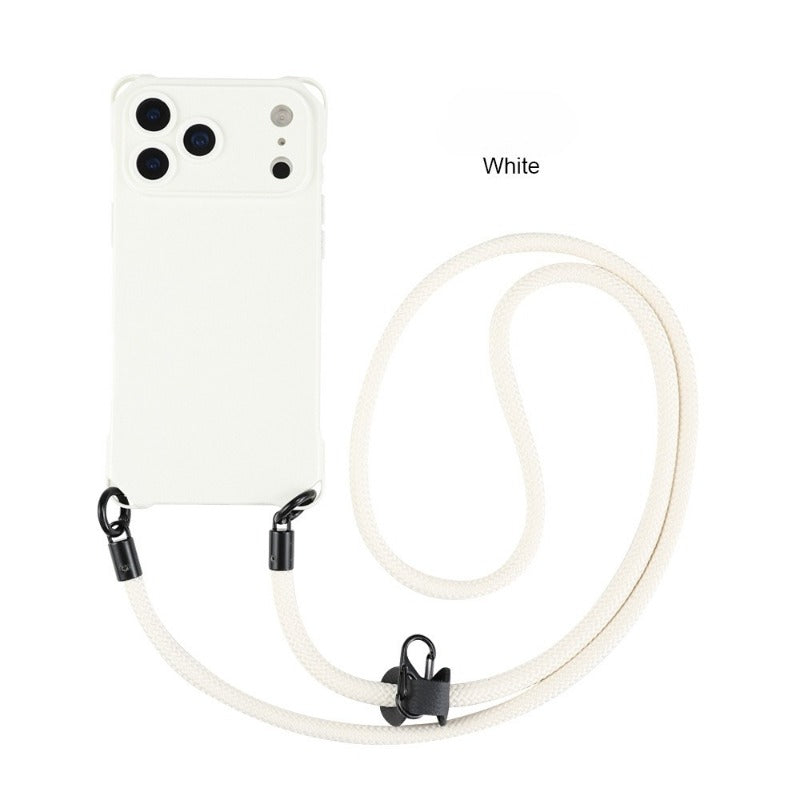 Four Corner Lanyard Hole Mobile Phone Case For iPhone