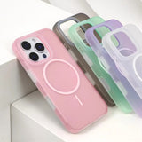 Jelly Color Magnetic Liquid Silicone Phone Case For iPhone