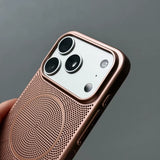 Mesh Frosted Magnetic Phone Case For iPhone