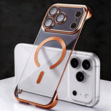 Ultra Thin Frameless Plating Phone Cases For iPhone
