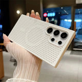 Breathable, shockproof, heat-dissipating magnetic phone case for Samsung