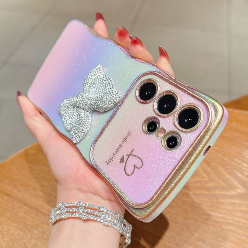 Rhinestone Bow Phone Case For Samsung