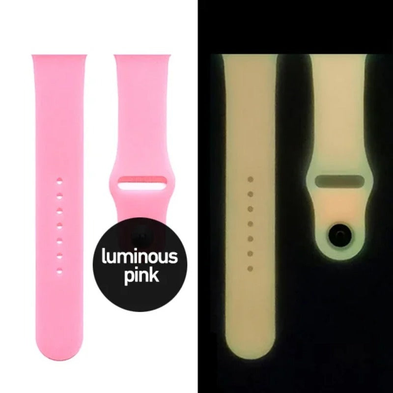 Silicone Glow Luminous Band Straps For Apple Watch iwatch SE 345678