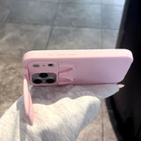 Foldable Bunny Ear Silicone Phone Case For iPhone