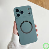 Liquid Silicone Magnetic Silicone Case For iPhone