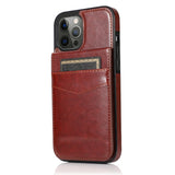 Leather Card Holder Phone Case For iPhone