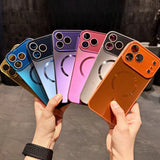 Large Window Magnetic Phone Case For iPhone