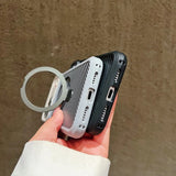 Plating Bracket Magnetic Case For iPhone