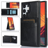 Leather Card Holder Phone Case For Samsung