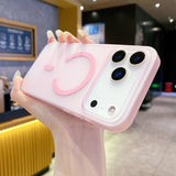 Ultra-Thin Matte Clear Magnetic Case For iPhone