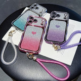 Electroplated Star Diamond Wave Bracelet Phone Case For iPhone