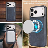 Card Holder Integrated Magnetic Phone Case For iPhone