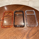 Transparent Acrylic Hard Phone Case For iPhone