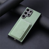 2 in 1 Card Holder Magnetic Phone Case For Samsung