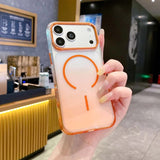 Transparent Gradient  Magnetic Phone Case for iPhone