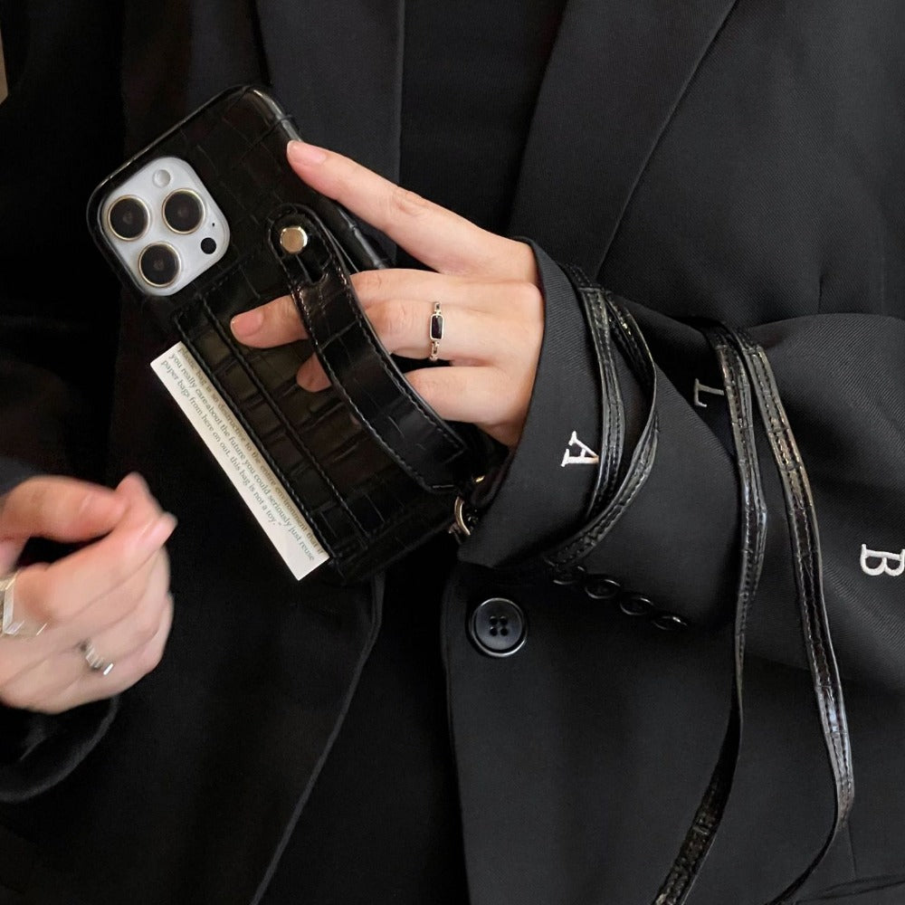 Wrist Strap Bracket Phone Case For iPhone