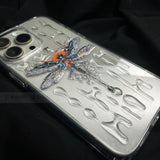 Handmade Epoxy Dragonfly Phone Case For iPhone