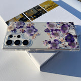 Flowers Plating IMD Hard Case For Samsung