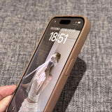 Hollow Butterfly Lens Flat Phone Case For iPhone