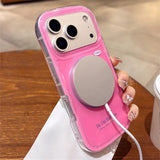 Lanyard Magnetic Glossy Phone Case For iPhone