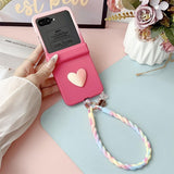 Gradient Pink Phone Case For Samsung Z FLIP 7 6 5