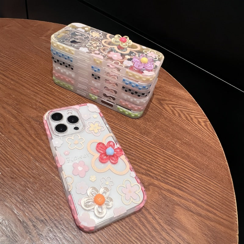 3D Flower Phone Case For iPhone