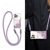 Flower Crossbody Soft Phone Case For iPhone