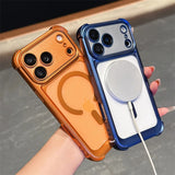 Plating Matte Acrylic Magnetic Case For iPhone