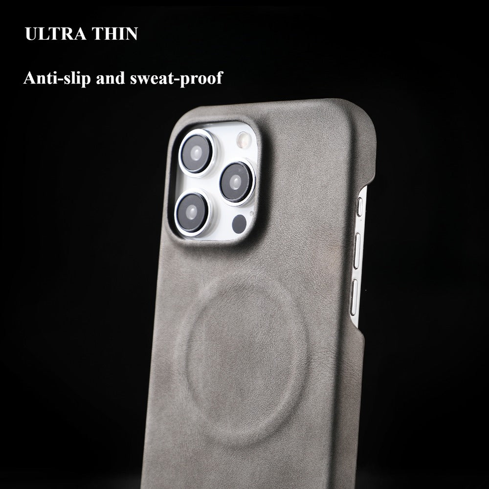 Skin-feeling Magnetic Sweat-proof and Drop-proof Mobile Phone Case For iPhone