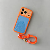 Large-view Frosted Phone Case with Lanyard For iPhone
