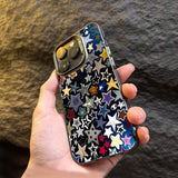 Colorful Star Matte Laser Phone Case For iPhone