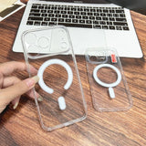 Crystal Clear Hard Magnetic Phone Case For iPhone