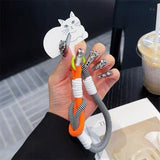 Cat-shaped Lanyard Phone Case For iPhone