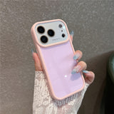 Color-blocked Shockproof Frosted Phone Case For iPhone