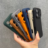 Matte Large View Window Soft Phone Case For iPhone