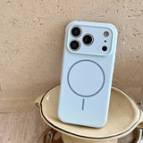 Liquid Silicone Magnetic Charging Phone Case For iPhone