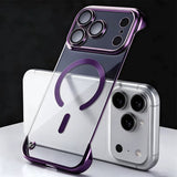 Ultra Thin Frameless Plating Phone Cases For iPhone