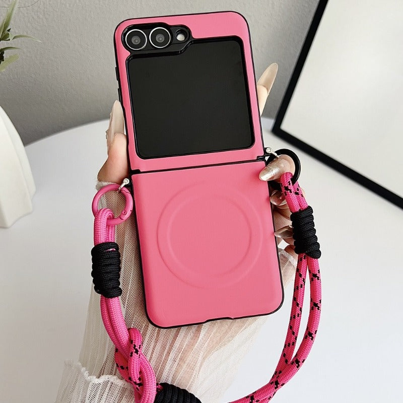 Simple Magnetic Phone Case For Samsung Z Flip 7 6 5 4 3