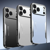 Metal Frosted Shockproof Phone Case For iPhone