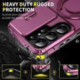Slide Lens Protection Magnetic Holder Armor Case For Samsung